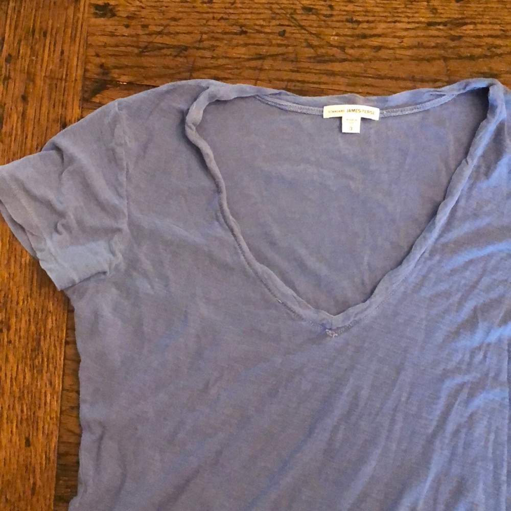 James Perse Super soft faded blue short sleeve tee